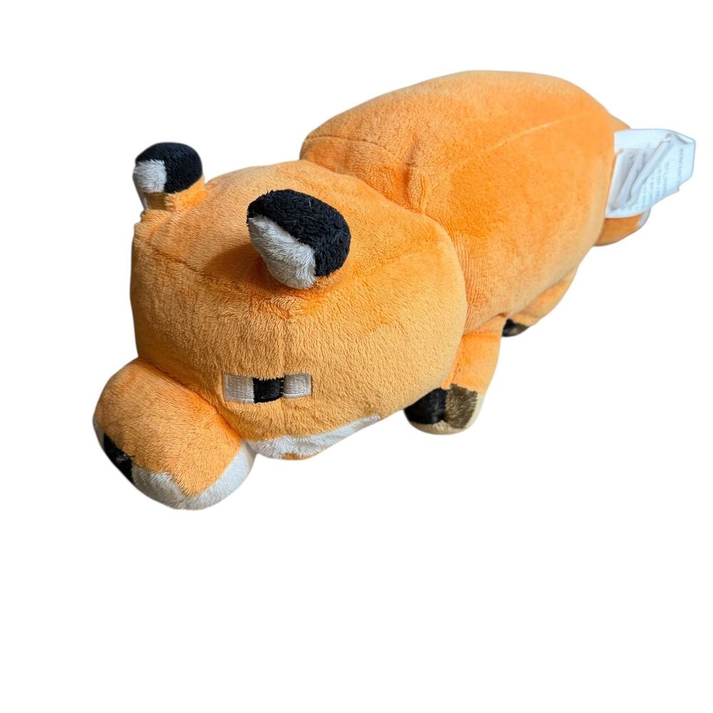 Minecraft Fox Plush‎ Stuffed Animal Toy Orange Pixelated Blocky Kids Gamer Gift